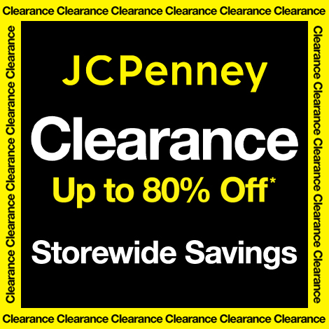 JCPENNEY CLEARANCE SALE